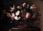 Arellano, Juan de Still-Life with a Basket of Flowers Germany oil painting reproduction